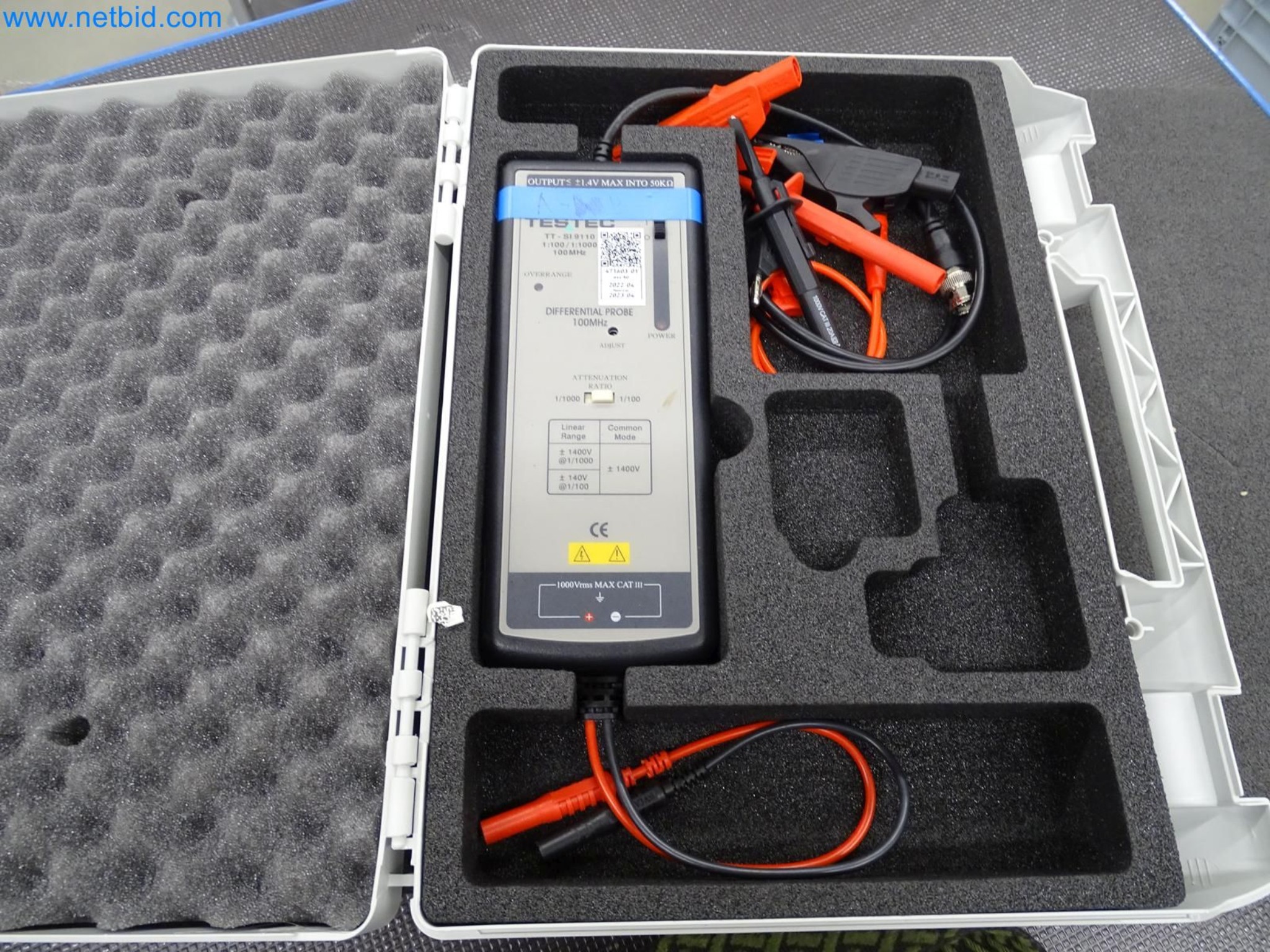 Differentialtastkopf Testec TT-SI 9110